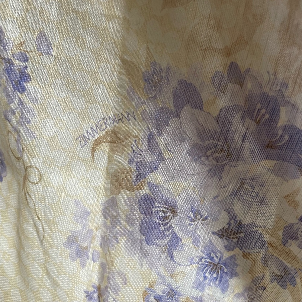 ZIMMERMANN Dawning Picnic Dress in Lilac Floral NWT AU 3/ US 10 - Picture 14 of 15